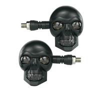 Indicatori Di Direzione Per Motocicli,Lampada 12V Impermeabile Universale Forma Teschio - Indicatore Direzione per Motocicli - per Esterno Interno Casa Lavoro Viaggio Guida Sopravvivenza Emergenza Bla