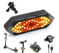 Indicatori di direzione per Scooter elettrici con Telecomando USB Luce Posteriore a LED per Scooter con Base per parafanghi da 5-8 cm con Xiaomi Ninebot Scooter Luce di Segnalazione Scooter Accessori