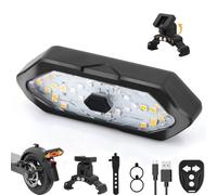 Indicatori di direzione per Scooter elettrici, fanale Posteriore a LED per Scooter con Telecomando USB per Serie Max G30 G30D Ninebot per parafanghi da 5-8 cm Luce Lampeggiante Scooter Accessori