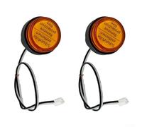Indicatori di direzione per scooter elettrico Xiaomi Pro Max, kit di indicatori di direzione a LED impermeabili per manubrio, indicatori di sicurezza arancioni con facile installazione, accessori