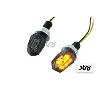 Indicatori di direzione STR8 Mini 2 Black Line LED omologati