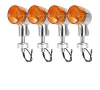 Indicatori Di Direzione Universali 2/4 Pezzi Accessori Guscio Elettrolitico Nero Indicatori Di Direzione Per Moto(Electroplated-4Pcs)