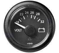 Indicatori di livello VDO serie black view Ø 52 mm (Premium) Voltometro 8-16V