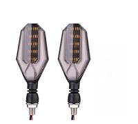 Indicatori di Moto Segnalazione Luci 2/4 Pack Indicatore Di Direzione Per Moto Indicatore Di Direzione Lampeggiante 12V Accessori Per Luci Indicatore Di Direzione Anteriore E Posteriore(Silver)