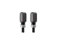 Indicatori di Moto Segnalazione Luci Mini Indicatore Di Direzione Per Motocicletta, Lampeggiatore 12V, Indicatore Di Direzione Anteriore O Indicatore Di Posteriore(4pcs Black)