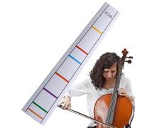 Indicatori di posizione delle dita per violoncello, Adesivo per tastiera per principianti di allenamento pratico, Etichetta della decalcomania di posizione delle guide dita del violoncello a lun