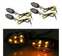 Indicatori Direzionali Mini Neri 12V 4Pz 5LED Per Moto