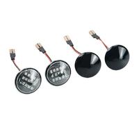 indicatori direzione 2 Pz Dinamica LED Indicatori Di Direzione Indicatore Laterale Ripetitore Lampada Per Fiat Punto 188 1999-2012 Doblo 2001 2002 2003 2004 2005 Segnale svolta(Dynamic Smoked Black)