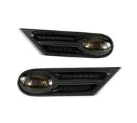 indicatori direzione Indicatore Luminoso Per Parafango Laterale LED Per BMW Per MINI Per COOPER S R56 R57 R58 R59 2007 2008 2009 2010 2011 2012 2013 Sostituisci Segnale svolta(Carbon and Smoke)
