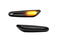 Indicatori Direzione laterali LED Per BMW E90 E91 E92 E93 E60 E61 E81 E82 E83 E84 E88 E46 Luci Di Direzione Laterali Dinamiche A LED(Smoked Lens Amber)