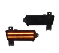 Indicatori Direzione Laterali Luce Per Chevy Per Chevelle Per Malibu Per El Per Camino 1970 Luci Di Direzione Anteriori A LED Per Auto Parafango Allargato(Smoked lens Amber)