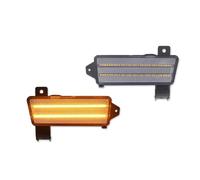 Indicatori Direzione Laterali Luce Per Chevy Per Chevelle Per Malibu Per El Per Camino 1970 Luci Di Direzione Anteriori A LED Per Auto Parafango Allargato(Clear Lens Amber)