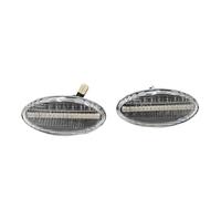 Indicatori Direzione Laterali Luce Per Mazda 3 Per 2 Per 5 MPV Auto LED Luce Di Segnalazione Laterale Dinamica Lampeggiante Sequenziale(Clear Shell,No Dynamic)