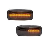Indicatori Direzione Laterali Luce Per Nitro Per Journey Per Fiat Per Freemont Luce Di Posizione Laterale A LED Dinamica Indicatore Direzione Accessori Per Auto(Smoked Dynamic)