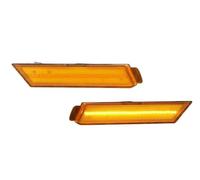 Indicatori Direzione Laterali Per Chevy 2010 2011 2012 2013 2014 2015 Per Camaro Anteriore Posteriore Lampade Rosso/Ambra Lente Affumicata Indicatore Laterale Car Styling(2PC Front Amber5)