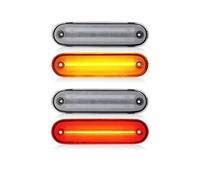 Indicatori direzione laterali Per Mazda Per Miata Per MX-5 1990-2005 | Luce di posizione laterale lente trasparente fumé Luci laterali anteriori rosse posteriori ambrate indicatori di direzione