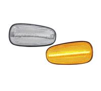 Indicatori Direzione Luci Specchio Laterale Per Chevy Per Corvette Per C6 2005-2013 Gruppo Luci Di Posizione Laterali A LED Dinamiche Indicatore Di Direzione Sequenziale(Blinker Clear Lens)