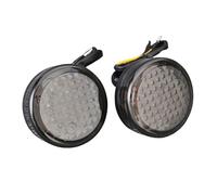 Indicatori Direzione Moto Indicatore di direzione a LED per ATV, ambra, per moto, anteriore e posteriore, rotondo, Per Bobber Per Chopper Per riflettore