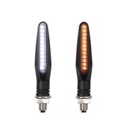 Indicatori Direzione Motociclette Luce Diurna Lampeggiatore Coda Indicatore Direzione Acqua Corrente Indicatore Ambra Indicatori Direzione Laterali Universali Motociclette Indicatori motocicli(White)