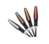 Indicatori Direzione Motociclette Luce Diurna Lampeggiatore Coda Indicatore Direzione Acqua Corrente Indicatore Ambra Indicatori Direzione Laterali Universali Motociclette Indicatori motocicli(White a
