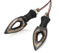 Indicatori Direzione Motociclette Luci Lampeggianti A Forma Cuore Indicatore Direzione Lampada Lampeggiante Indicatori Direzione Laterali Universali Motociclette Accessori Indicatori motocicli(Black)