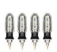 Indicatori Direzione per motocicletta 8mm Per Mini Moto LED Indicatori di direzione Ambra Lampeggiante Luce Indicatore 12V Lampada
