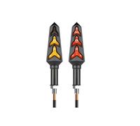 Indicatori Direzione Per Z900RS Per ZZR600 Per Z250 Per EX250 Per EX300 Per Z1000 Per Z1000SX Indicatore Di Direzione Scorrevole Universale Fanale Posteriore Per Motocicletta(Red,2PCS)