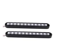 Indicatori direzione Striscia indicatori di direzione per moto, flusso d'acqua, coda, freno, 12 luci targa, lampeggianti, stop, per scooter, ATV, 2 pezzi a LED