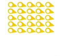 Indicatori gialli per dadi ruota 19 mm, set di indicatori per dadi ruota allentati, materiale PU per la sicurezza del camion, aiuto visivo alla sicurezza della flotta, confezione da 25