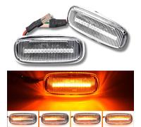Indicatori Laterali Set LED Dynamic per Audi A4 99-01 Trasparente Paio SX Destro