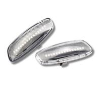 Indicatori Laterali Set LED per Citroen C5 Dynamic Trasparente Frecce Paio 08-16