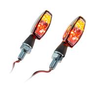 Indicatori LED HIGHSIDER BLAZE Universali Chiari Con Luce Posteriore E Freno
