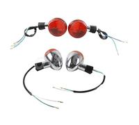 Indicatori Luminosi Kit 11V Moto Anteriore Posteriore Fanale Indicatori Di Direzione Indicatore Luce Lampeggiante E13 Cromato Per Shadow 400 750 VT750 04-07