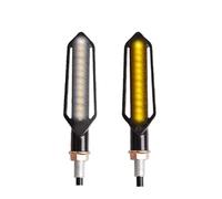 Indicatori Luminosi Kit 2/4PCS 24 Indicatori Direzione Fanale Posteriore Motocicletta Acqua Corrente Lampeggiante Lampeggiante Freno/Luce Di Marcia DRL Lampada Lampeggiante