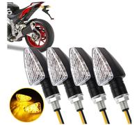 Indicatori moto 4 PCS LED 12V ambra impermeabili, facile installazione