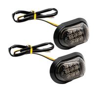 Indicatori Moto Illuminazione Gialla 12V Lampeggiatore 9 LED per Motociclet1661