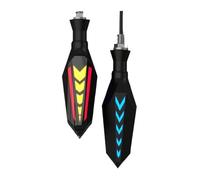 Indicatori Moto Indicatori Di Direzione Universali M10 Moto Con Interruttore Bifacciale Relè Integrato Interruttori Direzionali Rosso/blu/bianco(2 RED)