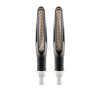 Indicatori Moto Indicatori Direzione 2 Pezzi Luce Lampeggiante Universale Moto 12 SMD Indicatore Corrente Dell'acqua Ambra Anteriore Posteriore