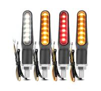 Indicatori Moto Luce di Ingombro Laterale A LED per Motocicletta 12V Mini Indicatore Direzione Indicatore di Direzione Rosso per Freno per M8 per Custom per Chopper