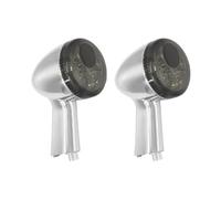 Indicatori Segnale Luce 2x Indicatori Di Direzione Posteriori Per Moto Luci Ambrate Nero/Cromo Per Sportster 883 Iron XL1200 1992-2019 2021 2022