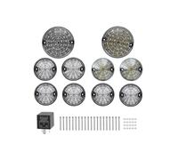 Indicatori Set Luci Posteriori LED Trasparente X 10 Upgrade per Land Rover 90