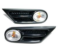 Indicatori Specchietto Retrovisore Per BMW Per MINI Per COOPER R56 R57 R58 R59 2007-2013 Indicatore Direzione Laterale Parafango LED Luce Segnalazione 63137260202(Black and Clear)