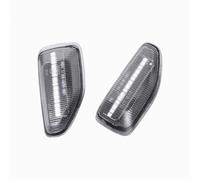 Indicatori Specchio Lateral 2 Pezzi Per Stepway Per Sandero Per Duster, Luci Di Posizione Laterali Dinamiche A LED, Indicatori Di Direzione, Lampade 261601801R 261651140R dinamica luci segnale(Crystal