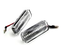 indicatori specchio laterale Auto Led Dinamico Indicatore Direzione Per Opel Per Omega B B1 B2 Per Stufenheck Per Caravan 1994-2003 Laterale Parafango Blinker Freccia Indicatore(Crystal white)