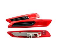 indicatori specchio laterale Indicatore Di Direzione A LED Dinamico Laterale Luce Parafango Adatto Per BMW Serie 5 E39 E60 E61 Freccia Indicatore(Rosso)