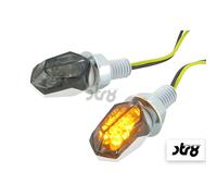 Indicatori STR8 LED Mini 2 Black Line oscurati con omologazione