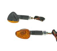 Indicatori Vicma impostati m10 carbon-look Doozy arancione lungo