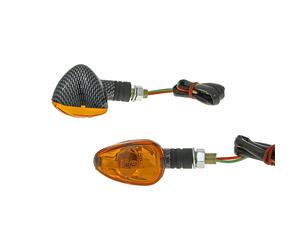 Indicatori Vicma impostati m10 carbon-look Doozy breve arancione
