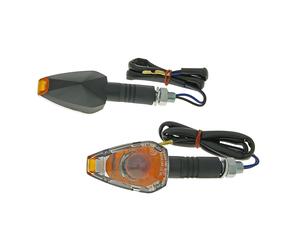 Indicatori Vicma impostati m10 cristallo luce nera per scooter, moto