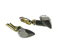 indicatori Vicma set M8 LED nero cono di vetro trasparente motorino Quad